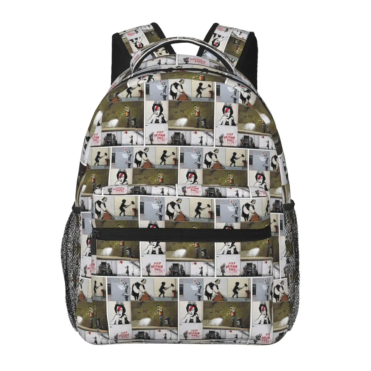 

Товары Бэнкси, Бэнкси Арт Монтаж 05, студенческий рюкзак, школьная сумка, походная дорожная сумка для мужчин и женщин, модная сумка для книг, сумки на плечо