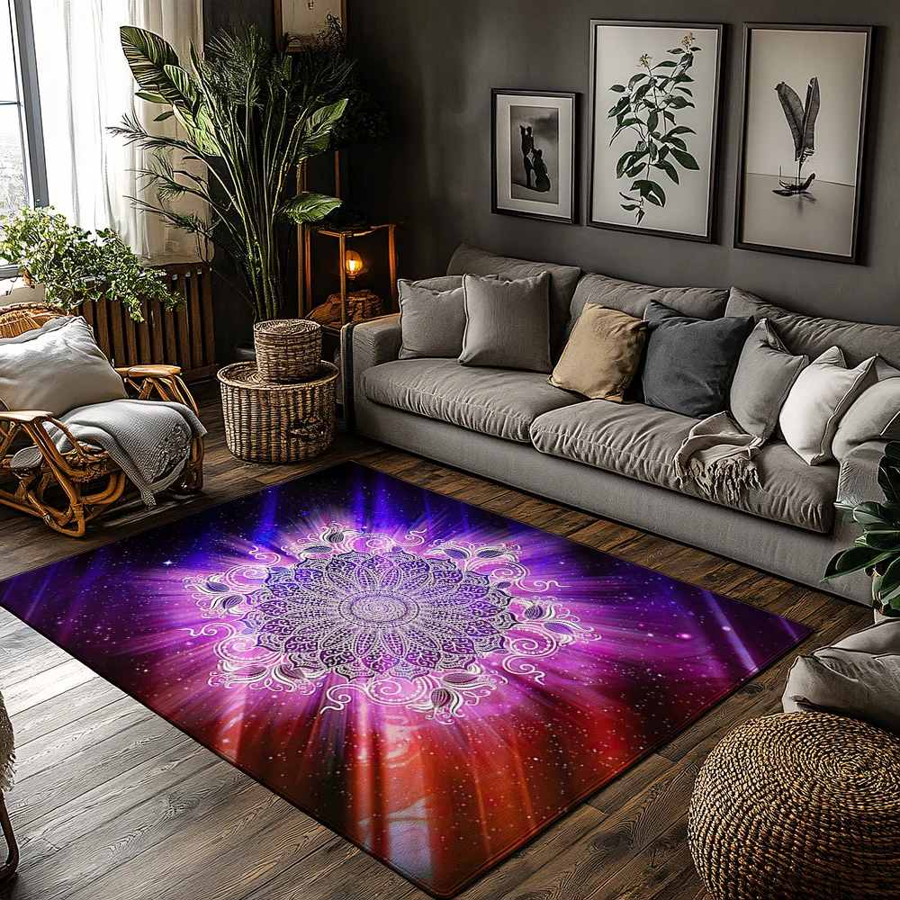 

Decorative Area Rugs Galaxy Space Home Decor Modern Abstract Carpet Living Room Bedroom Floor Mat Washable Non Slip