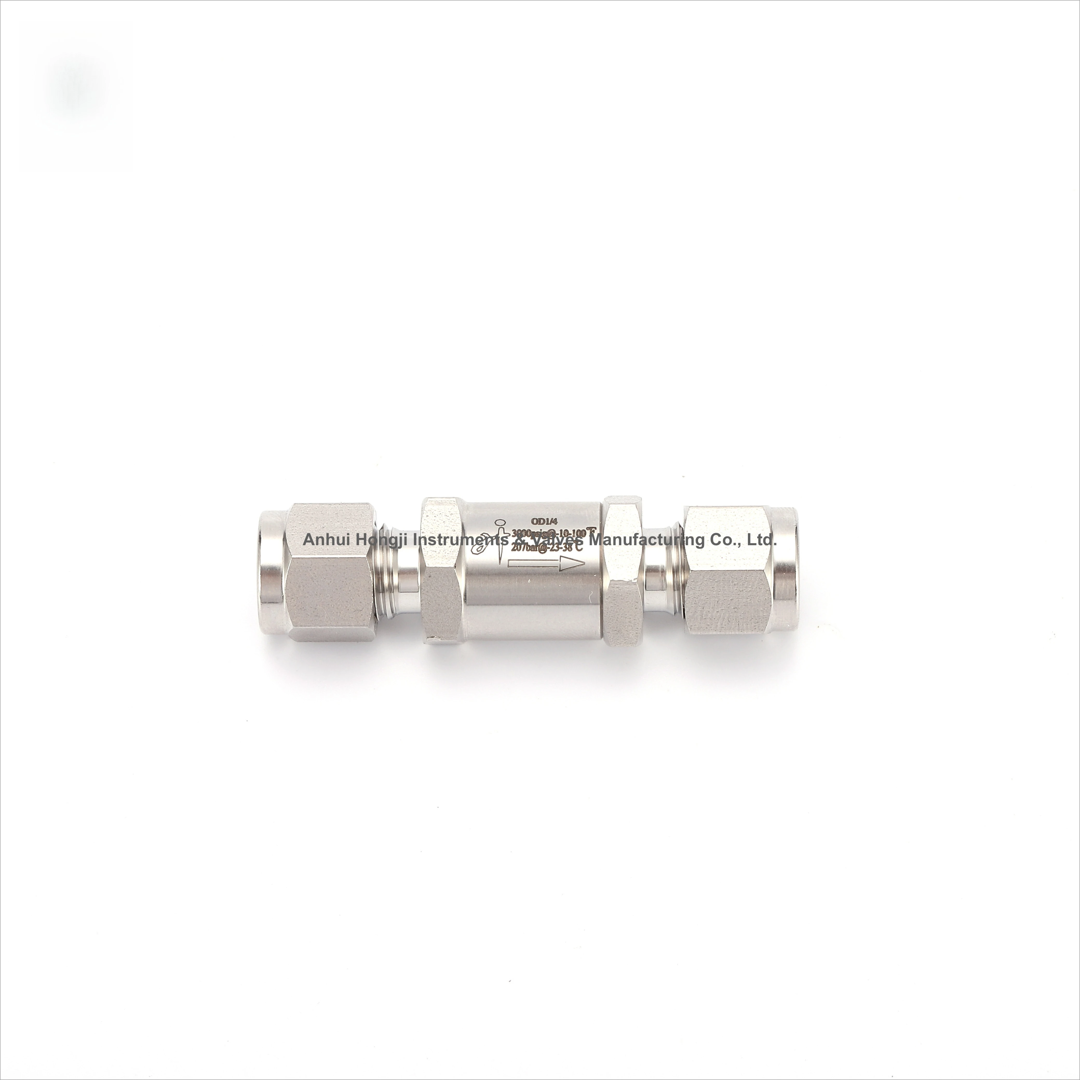 High Temperature Stop-check Valves Stainless Steel Check Valve with Double Tube