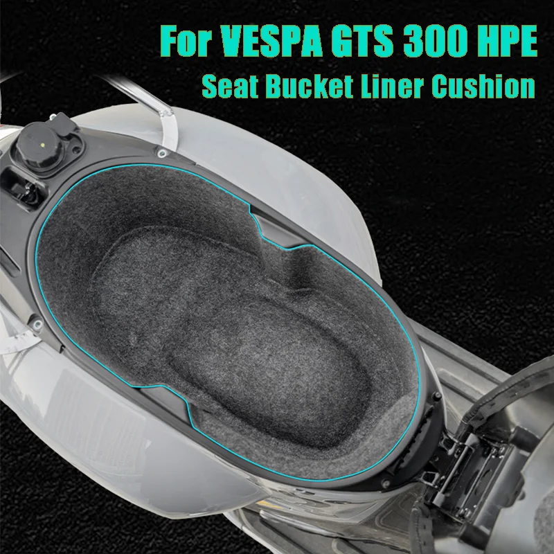 

For VESPA GTS 300 HPE Motorcycle Rear Seat Cargo Liner Storage Box Seat Bucket Liner Cushion Motorcycle Accessories