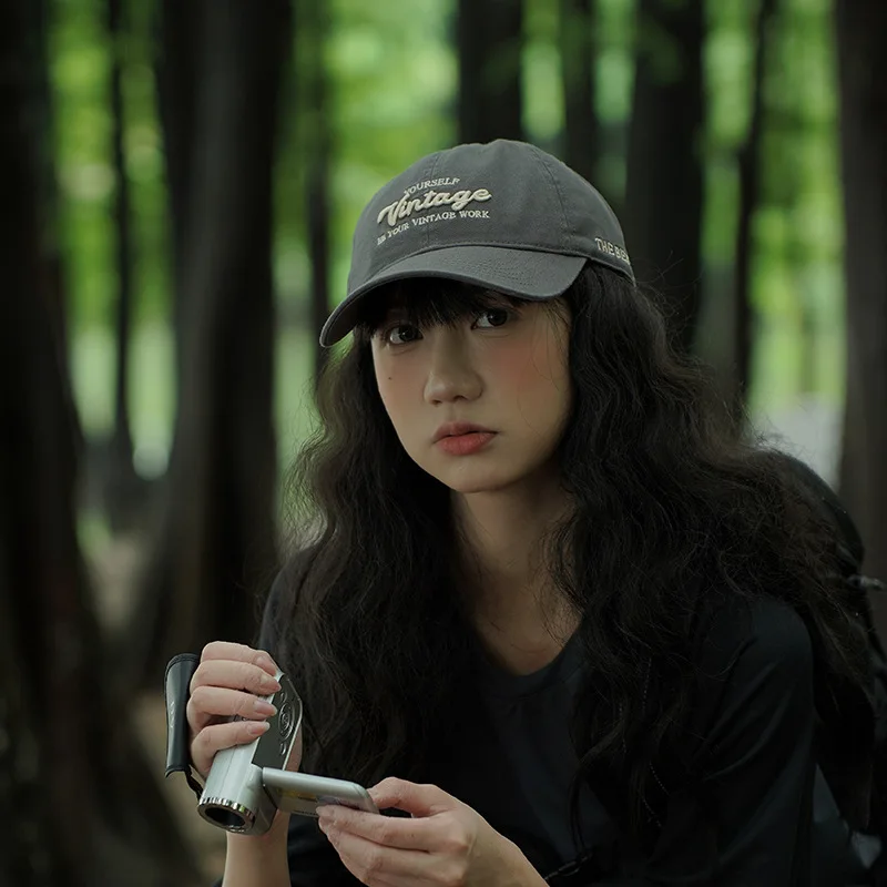 Retro Style Baseball Cap,Fashionable Embroidered Letter, Multifunctional Casual Sun Protection For Spring And Summer,Unisex