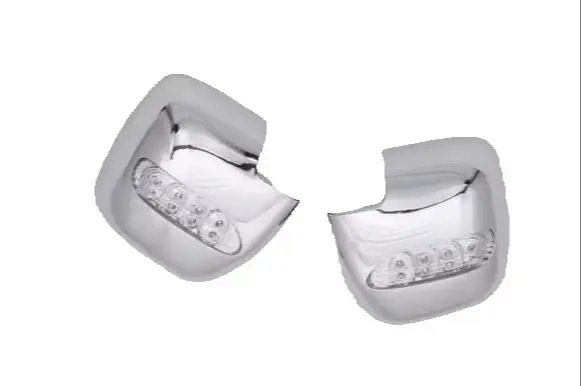 Chrome Mirror Cover With LED Side Blinker for Mitsubishi Pajero / Shogun 00-05 A PAIR