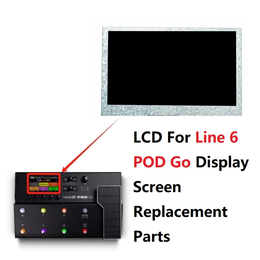 

LCD For Line 6 POD Go Display Screen Replacement Parts