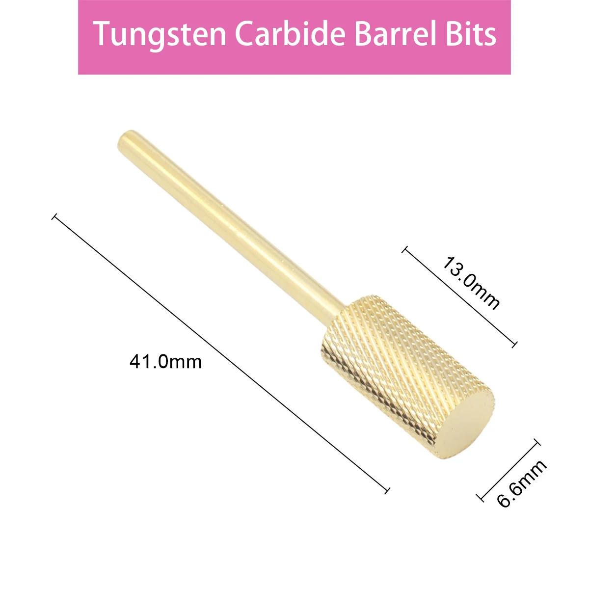 Pro. Mata bor kuku Tungsten Carbide, Aksesori mesin manikur, bor listrik kuku, pemotong file kuku emas A0715 F