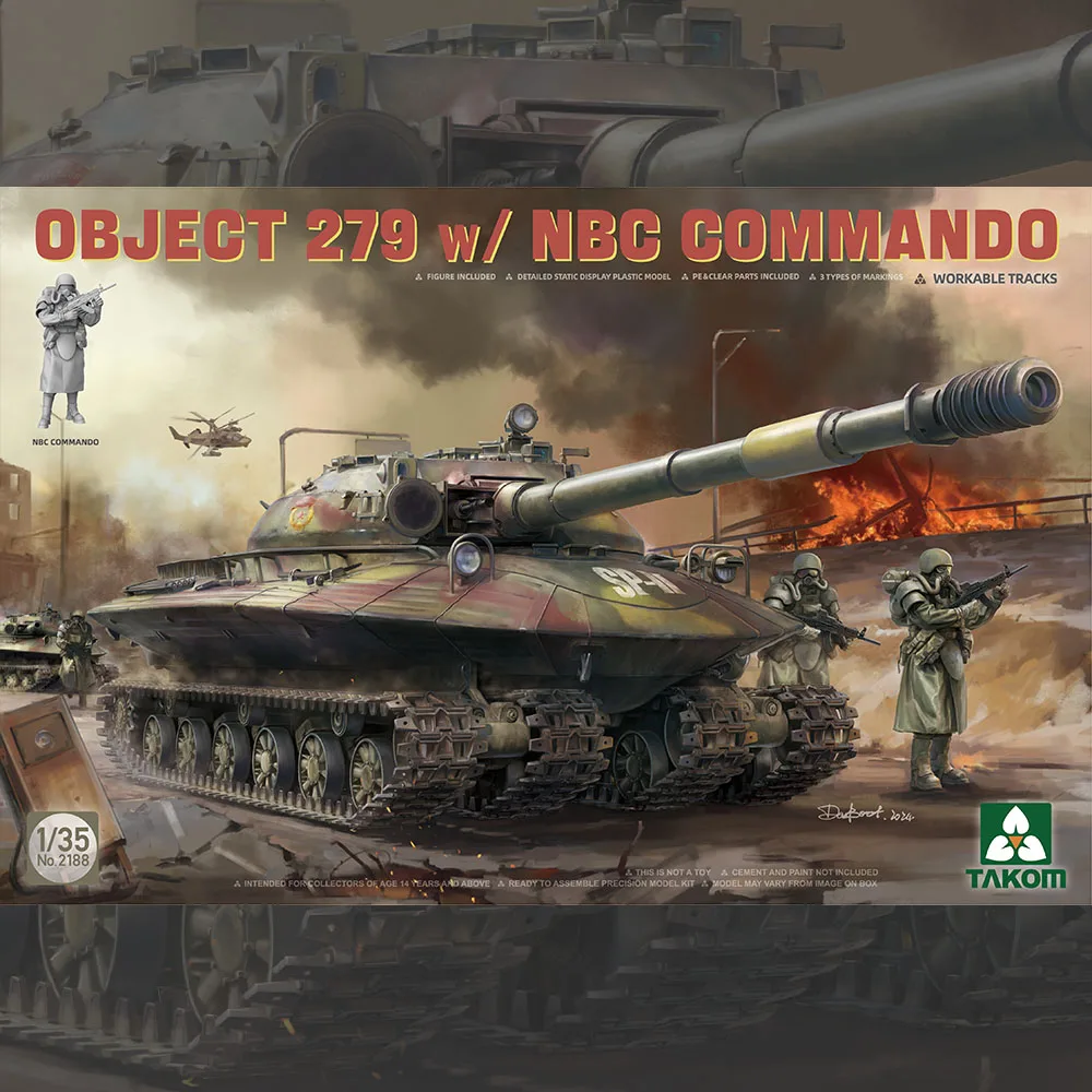 [Takom] No.2188 1/35 Object 279 w/NBC Commando (Plastic Model Kit)