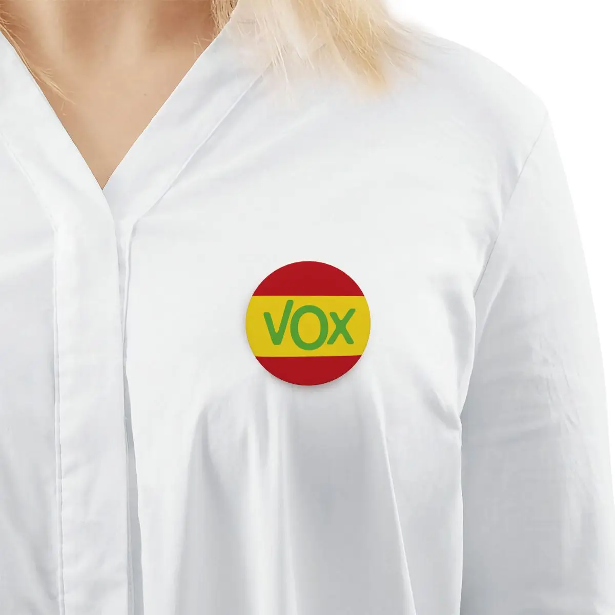 دبوس زر ناعم شعار Spain Vox ، دبوس علم مخصص ، حفلة اجتماعية إسبانية مضحكة ، شارة دبوس دبوس ، بروش هدية صديقة
