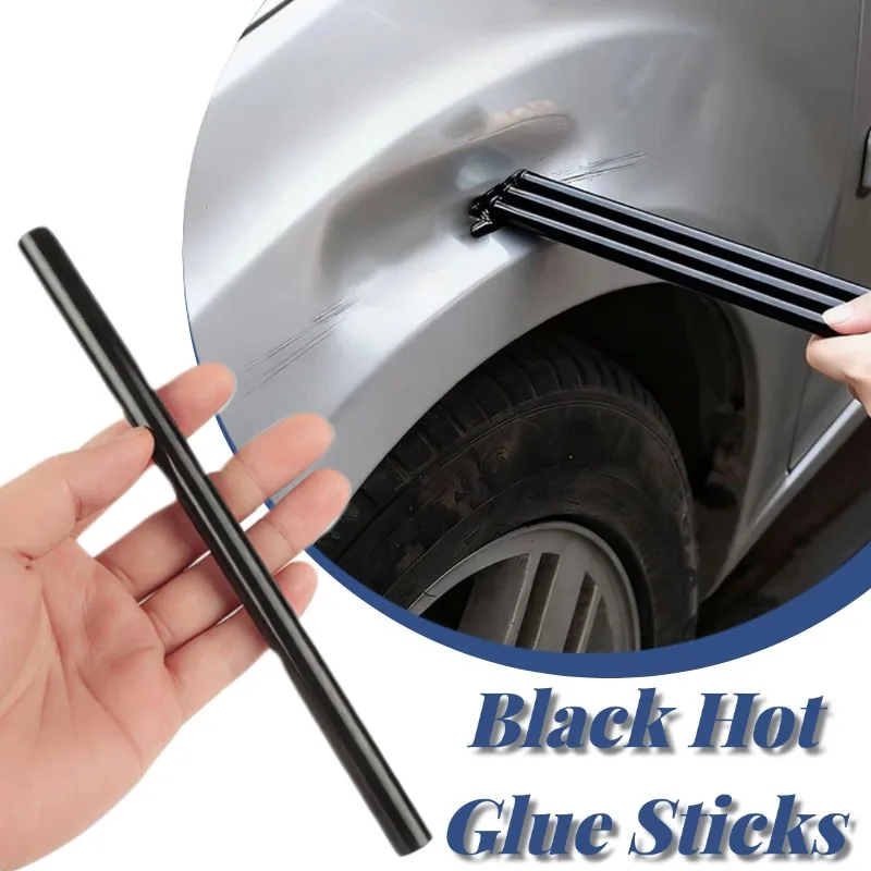 

10Pcs 7x100mm Black Hot Melt Glue Sticks Car Dent Repair Glue Sticks Hot Melt Adhesive For Car DIY Art Craft General Repairs