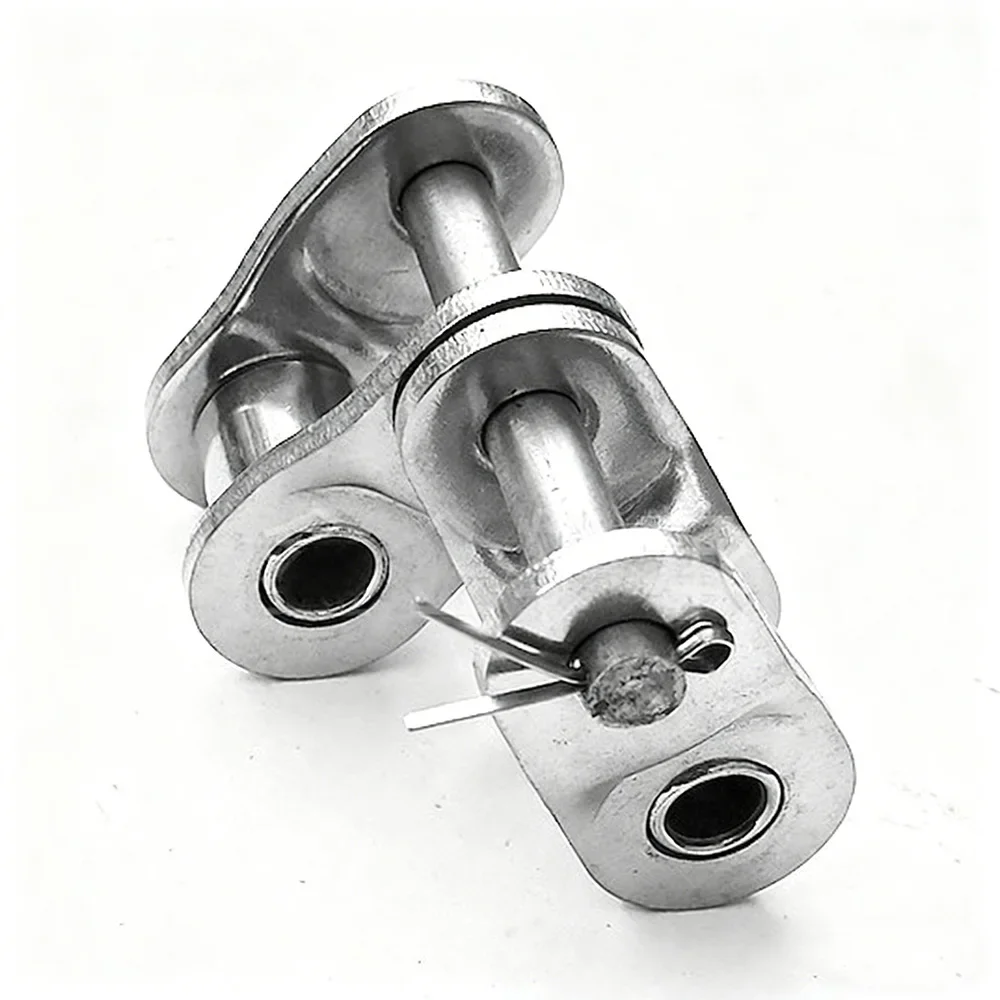 Picture 4: 304 Stainless Steel Double-Row Master Link & Offset Link for 06B 08B 10A 12A 16A 20A Roller Chain