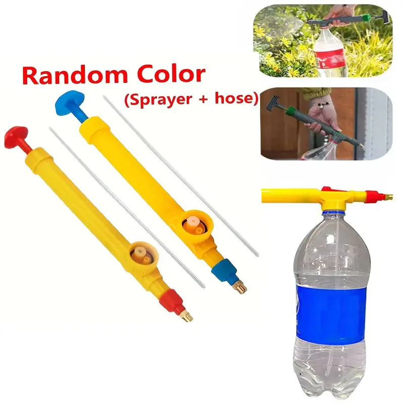 NEW Upgrade High-Pressure Water Gun Sprayers Adjustable Drink Bottle Spray For Plastic Spray Bottle Garden Yard Plants Watering view 4
