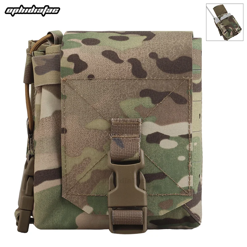 

OphidianTac Multi-purpose MPU5 Radio Side Bag,Night Vision Goggles Bag,556 Mag Pouch Hunting Vest Chest Hanging Molle Pack