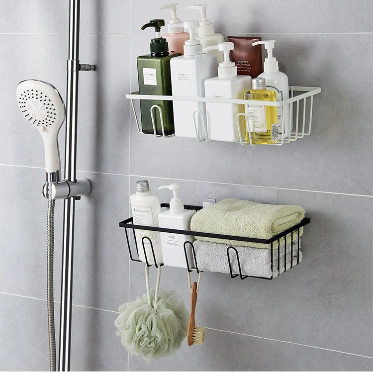 Rak Kamar Mandi Organizer Aluminium Rak Kamar Mandi Rak Dapur Rak Dinding Rak Penyimpanan Shower Organizer Aksesori Kamar Mandi