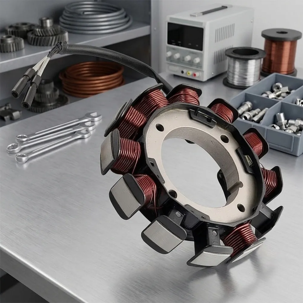 Alternator Stator Unit Stator Coil Alternator 17A Charging Output Metal Construction High Durability Design For Honda GX630