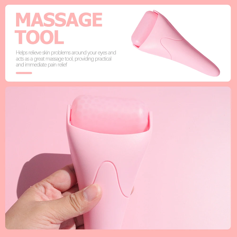 顔用冷湿布フェイシャルローラーポータブルフェイスアイマッサージツールむくみクマ緩和スキンケア