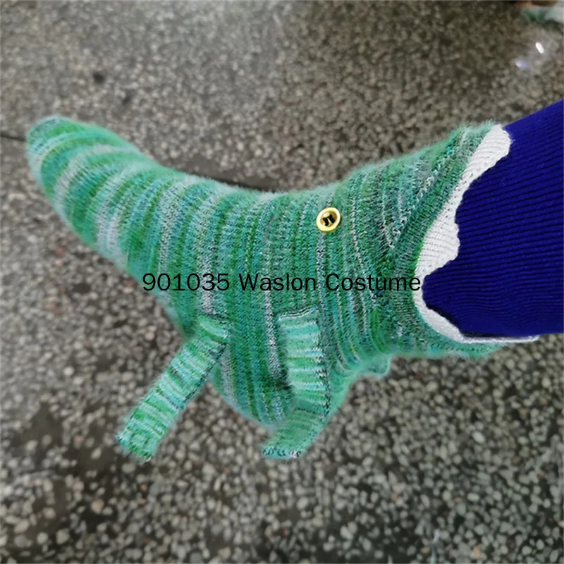 New Christmas Socks Shark Fish Chameleon Crocodile Knitted Socks Cute Novelty Unisex Winter Warm Floor Sock Girl Women Xmas Gift