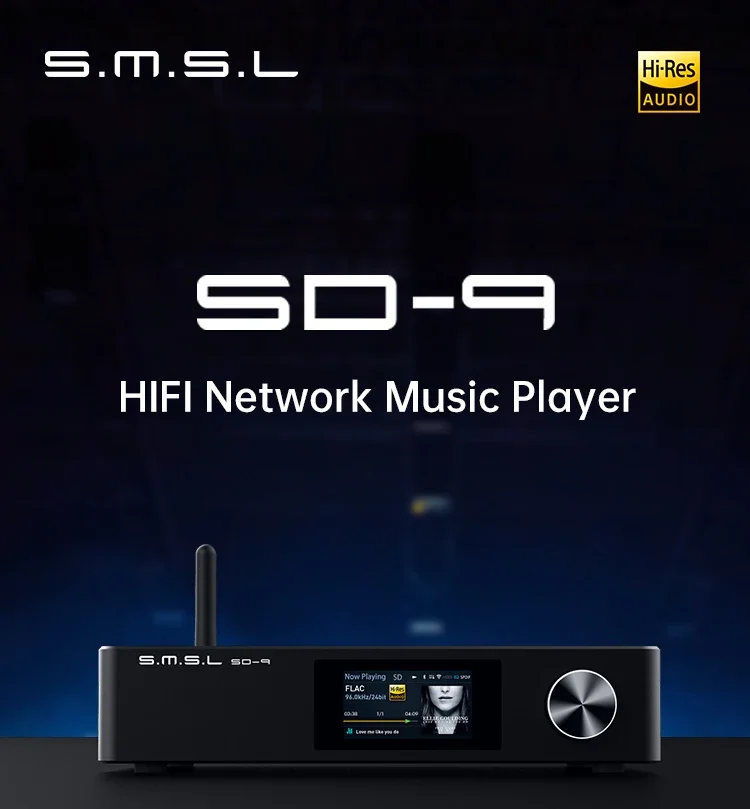 SMSL SD-9 MQA Dlna HIFI Network Music Player support streaming playback DSD High Resolution Player