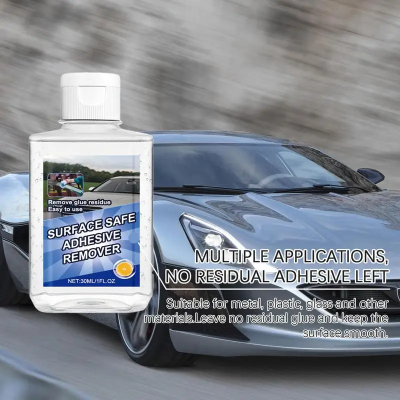 Adhesive Remover Glue Removal Car Paint Cleaning Solution Odorless Leaves No Trace Solution For Home & Car Use On Fabrics &