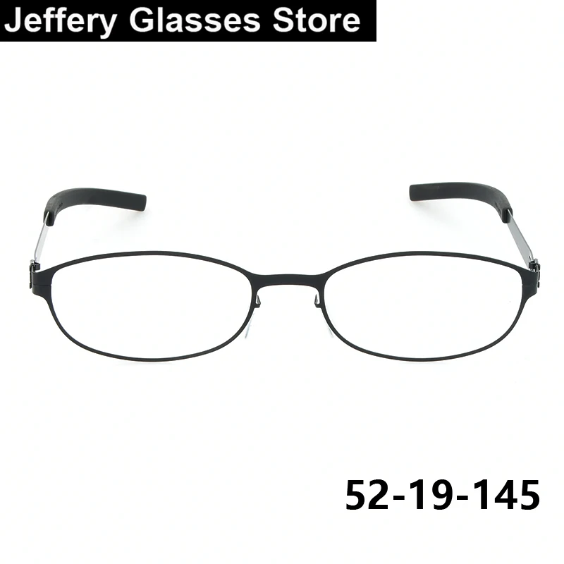 

Germany Screwless Small Oval Glasses Frame Men Women Ultralight Egg Shape Vintage Eyeglasses Designer Narrow Eyewear Spectacle