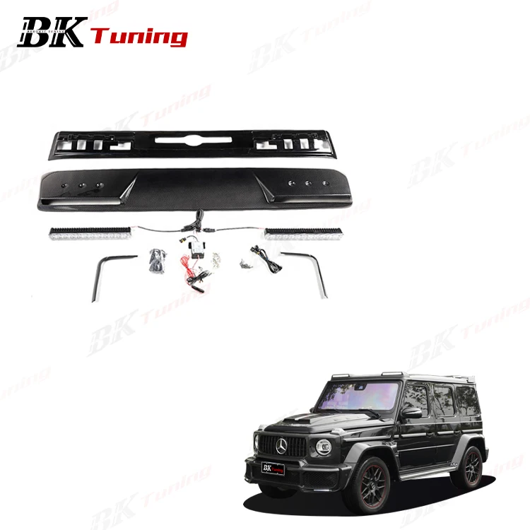 

BK Tuning G Class W464 Car Exterior Light Parts 2 Eyes Front Top Light Dry Carbon Roof Lamp for - W464 Roof Light