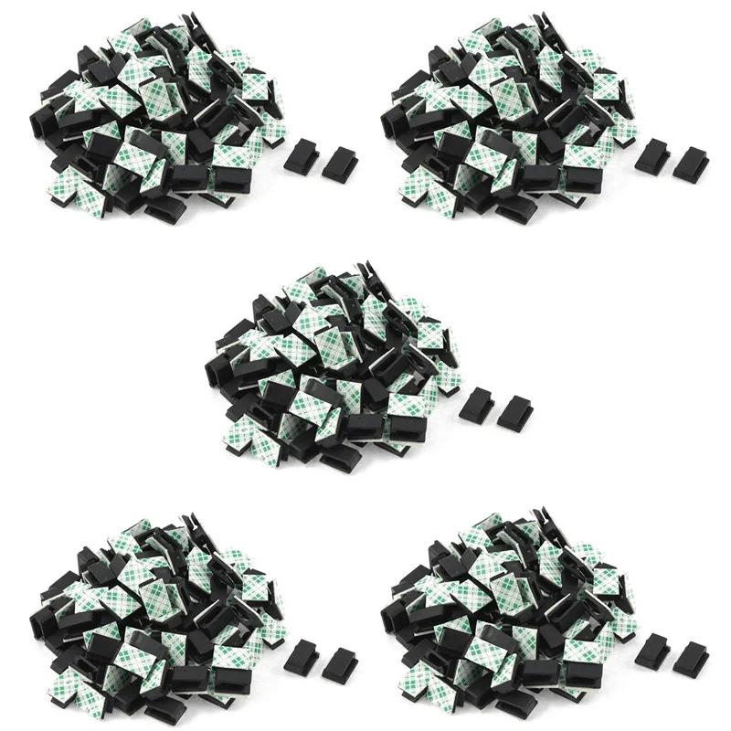 

A96I-500 Pcs Adhesive Wire Cord Cable Holder Tie Clip Organizer Drop Clamp