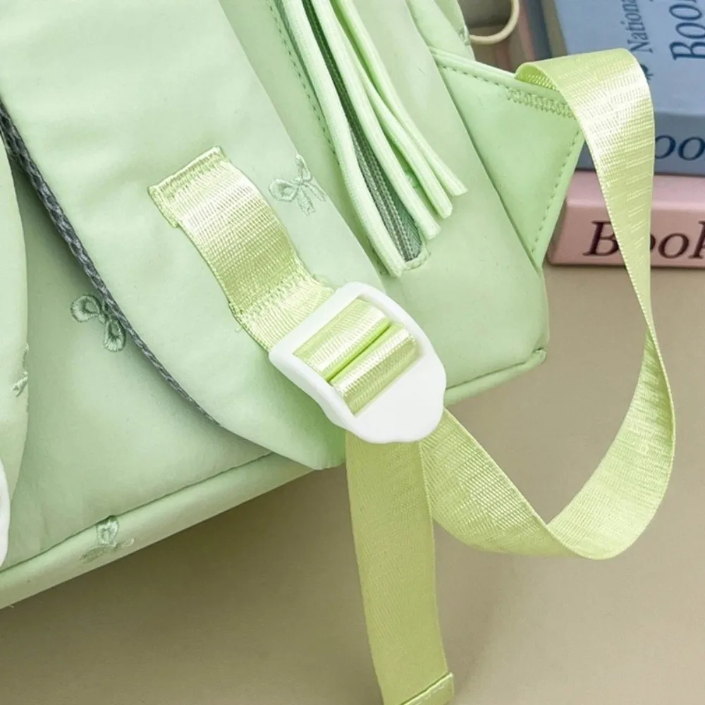 Large Capacity Children's School Backpack Embroidered Bowknot School Bags Waterproof Lightweight Students Schoolbag Boys Girls