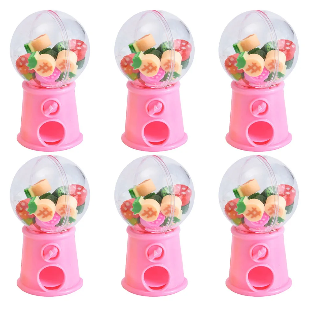 

6Pcs Creative Fruit Pattern Erasers Cartoon Style Safe Erasers Lovely Stationery Gifts for Children School Student Supplies
