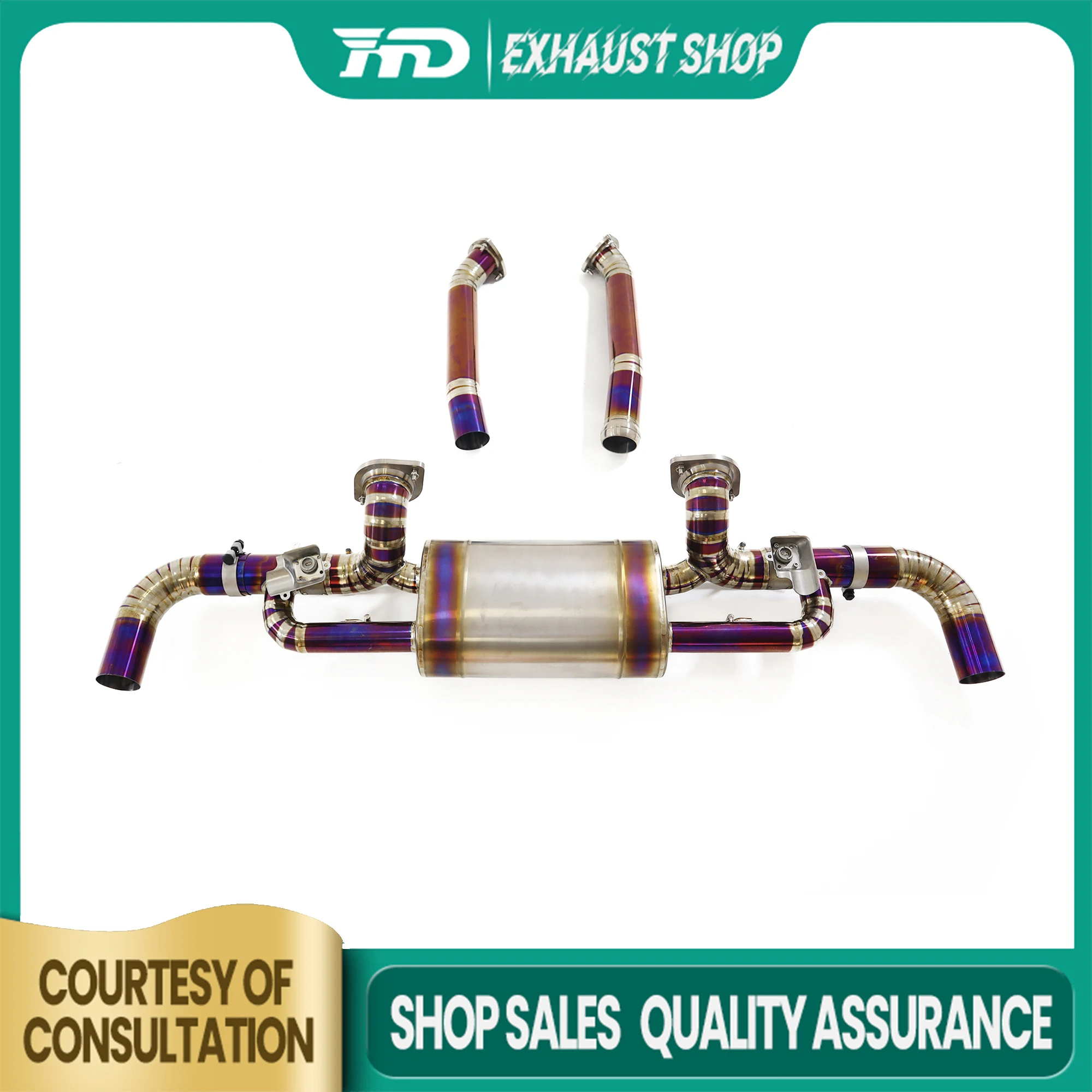 

High Quality Catback For Aston Martin Vantage 4.0T V8 Ti Exhaust System OEM Valve Muffler Non-destructive HMD