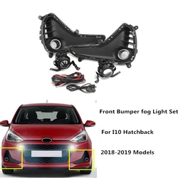 car bupmer head light for Hyundai i10 fog lamp headlight 2017~2019y car accessories for Hyundai i10 headlamp