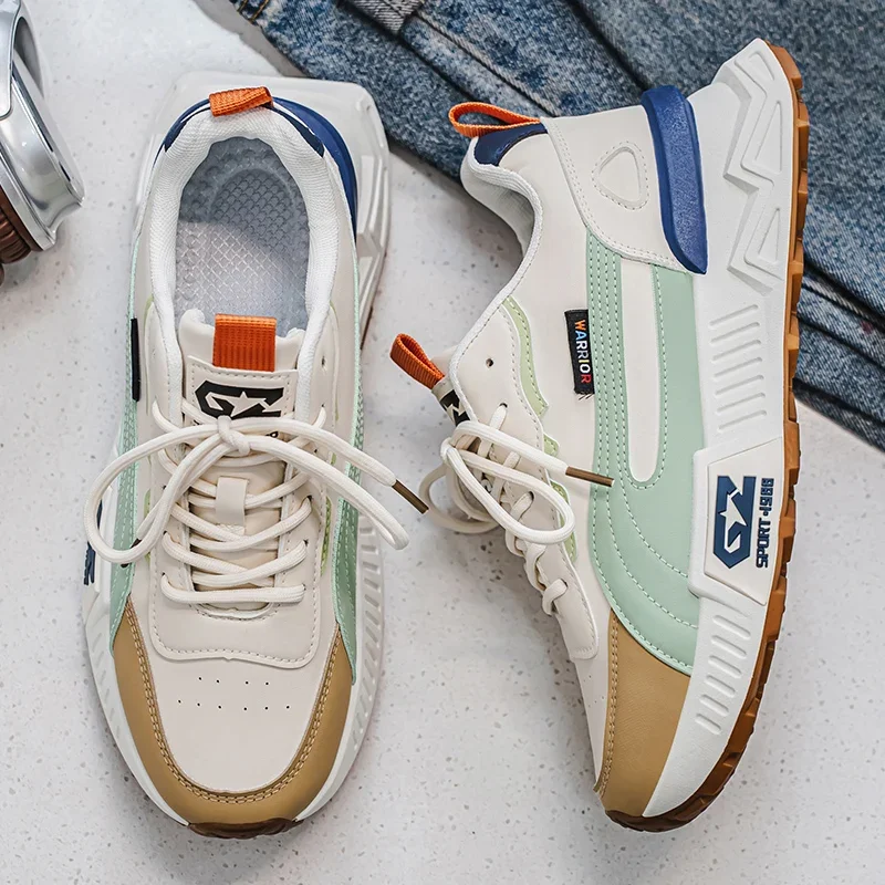 

Новая мужская повседневная спортивная обувь, осенняя обувь AGan Old Man для бега на платформе, универсальная модная обувь на подошве из искусственной кожи