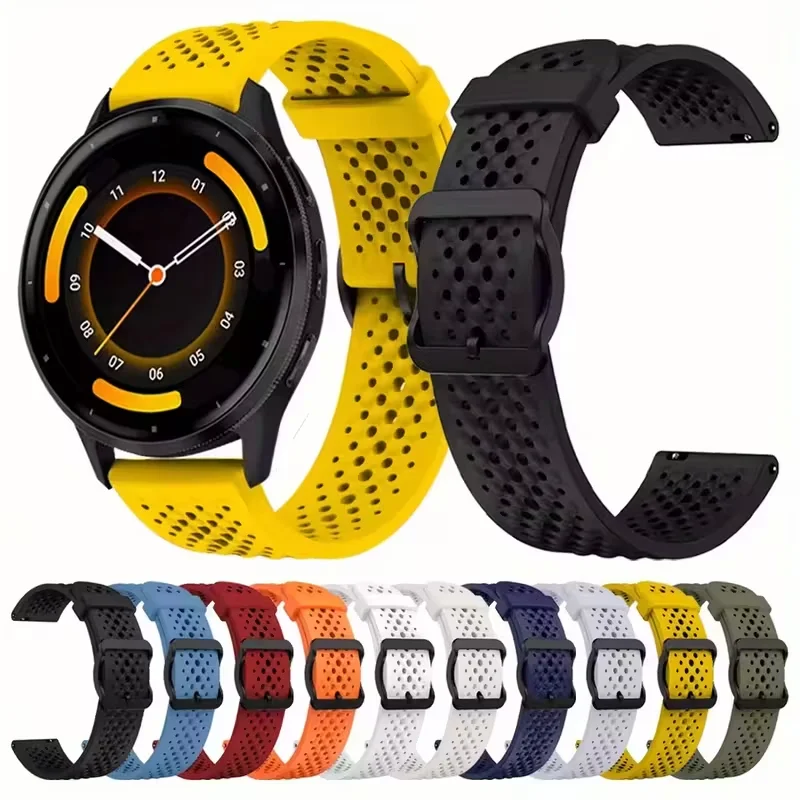 Offizielles 1:1 22-mm-Armband für Xiaomi Watch S4/Samsung Galaxy Watch 46-mm-Armband, Sport-Silikonarmband, Xiaomi Watch S1-Uhrenarmbänder