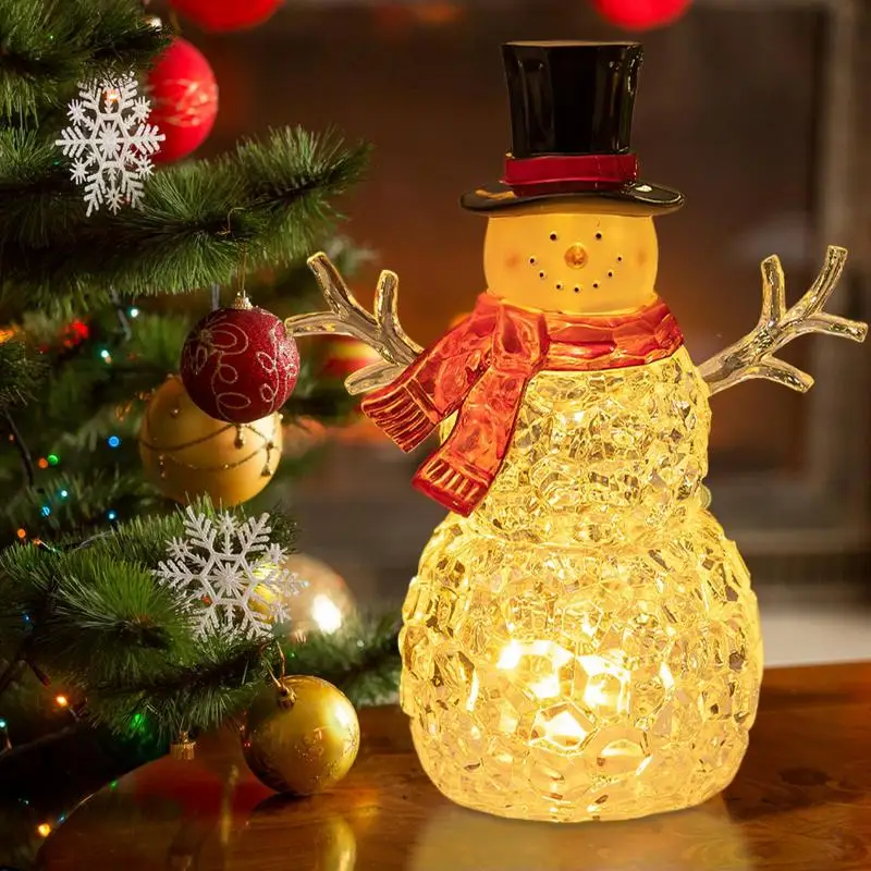 

Snowman Night Light Christmas Snowman Lamp Novelty Lamp Christmas Decorations Nursery Nightlight For Bedroom Living Room