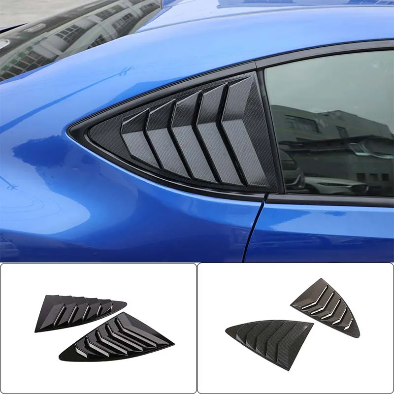 

For Subaru BRZ/Toyota 86 2012-2021 ABS Carbon Fiber Rear Triangle Blinds Trim Car Exterior Modification Accessories