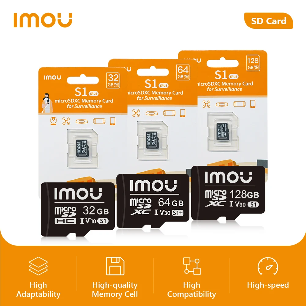 Imagem -03 - Cartão de Memória Imou sd para Vigilância Exclusivo Micro sd Cartão xc Alta Velocidade 32g 64g 128g 256g 512g