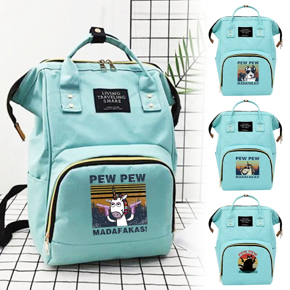

Mommy Backpack Multifunction Nappy Changing Pouch Large Capacity Newborn Products Storage Bags Pew Series with Compartments