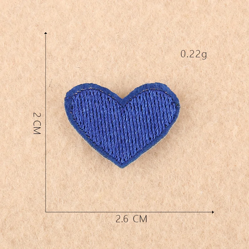 5pcs 20 Color Mini Heart Love DIY Embroidered Patch for Kids Clothing Shoes Bag Decoration Hole Repair Iron on Clothes Appliques