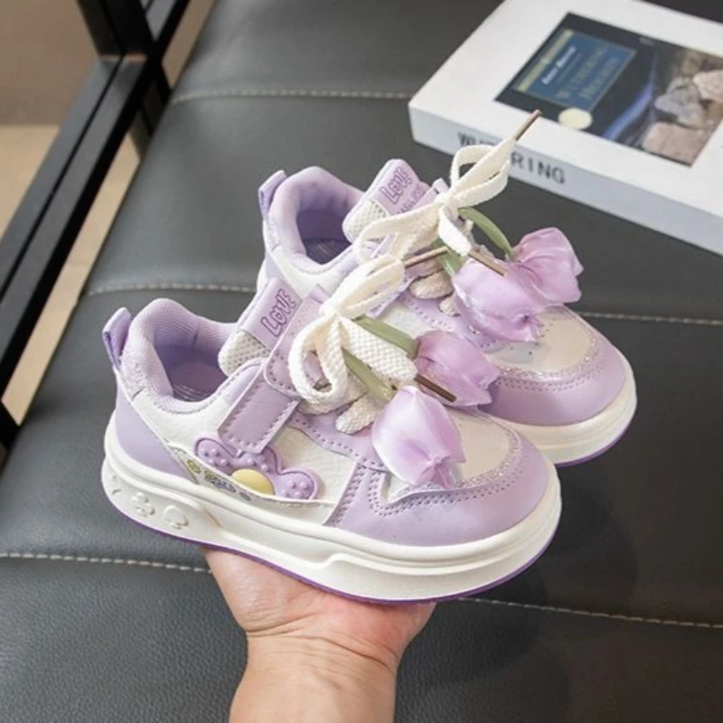 

Girls Breathable Leather Sneakers Spring Autumn Kids Soft Sole Casual Sports Shoes Versatile Kids Shoes