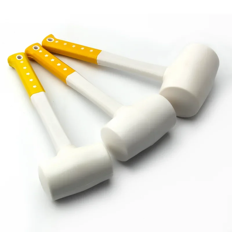 Imagem -05 - Martelo de Borracha Branca com Alça Antiderrapante Telha Cerâmica Instalação de Cola Plástica Resistente 55 mm 60 mm 70 mm de Diâmetro 1pc