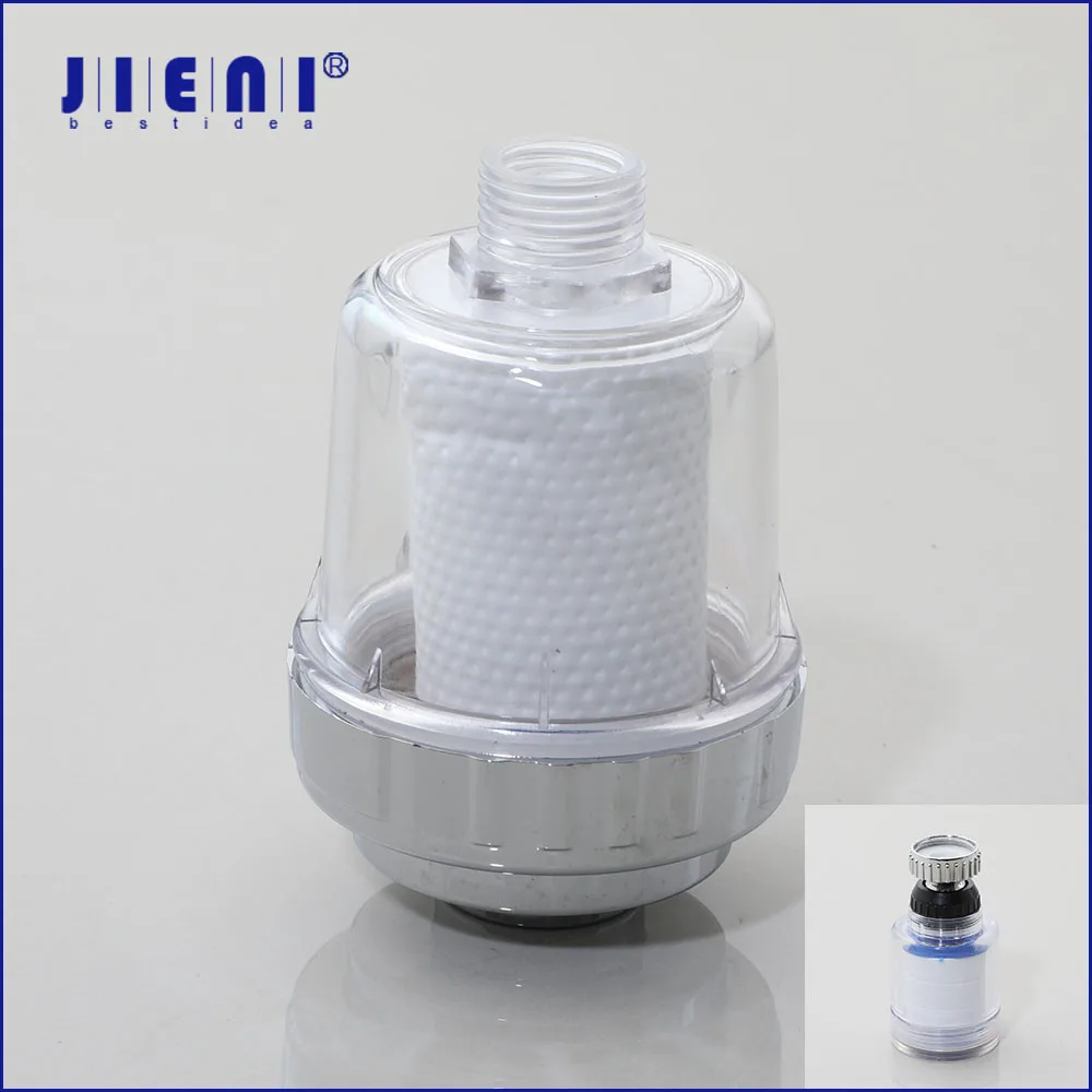 JIENI Chrome Faucet Filter Plastics Tap water filter Bathroom Tap Chlorine Removal Water Purification Accessories