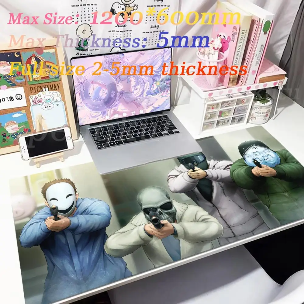 Mouse Offices accessorie Anime figures Anime Pad Non-Slip DIY Steins_GateS games computer Rubber Cartoon Large Game Edge locking