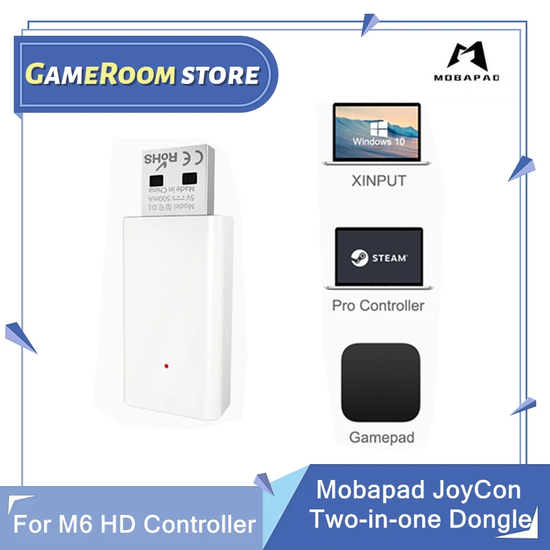 MOBAPAO Retro Receive for M6 HD game controlador support joystick mode above PC Game Accessories Compatible with Steam Controlle