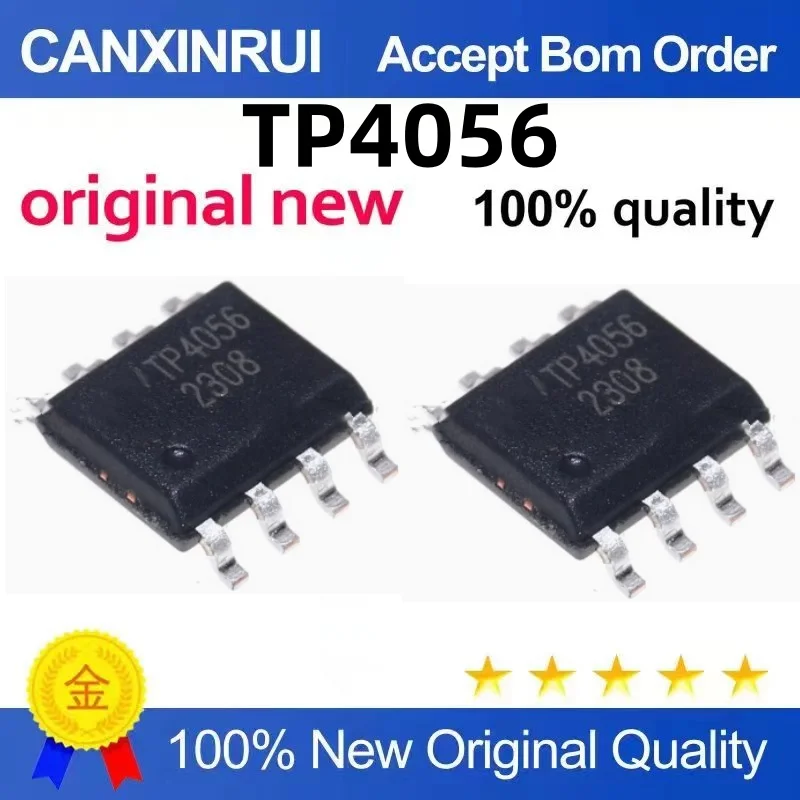 

（100 pieces）TP4056 4056E 1A Linear Li-Ion Battery Charger Chip SOP-8