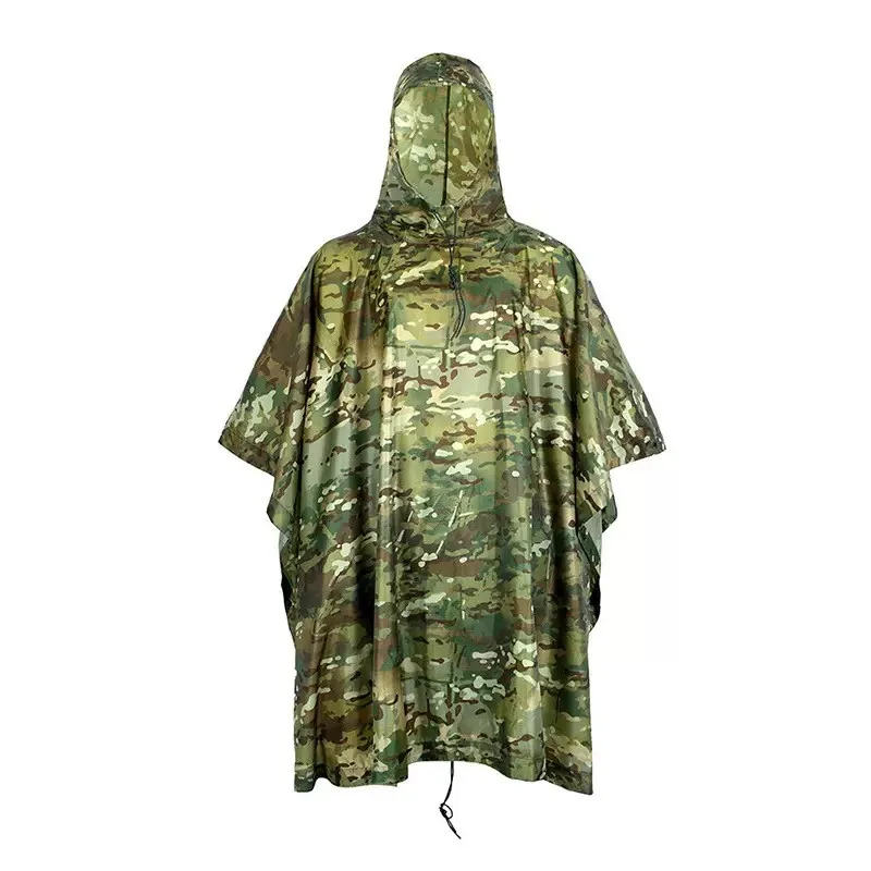 Tactical Raincoat Military Ponch Water proof Rain Man Rainrainwater Army Raincoat Tent Waterproof Impermeable Outdoor