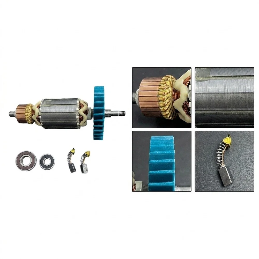 For Motor Repair Angle Grinder Rotor Electric Grinder Parts Metal Construction Lightweight Design High Durability