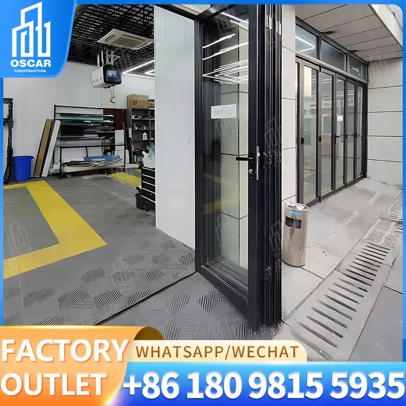 

Customizable Folding Double Door for Office Use in US Factory Creative Solution Bifold Door