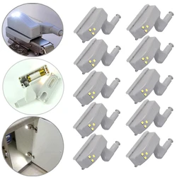 5/10pc LED Inner Hinge Lamp Under Cabinet Lights Universal Wardrobe Cupboard Sensor Lights for Bedroom Kitchen Closet Night Lamp