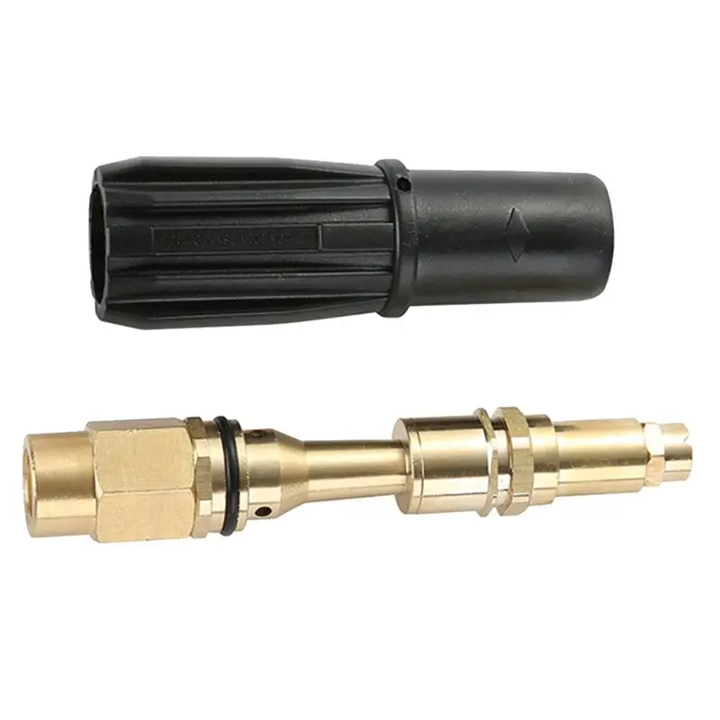 【Tool Parts】 Brass Fan-Shaped Snow Foam Nozzle Self-Priming for High Pressure Washer Generator Car Cleaning Accessory M14