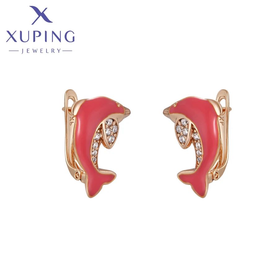 

Xuping Jewelry New Arrival Серьги Fashion dolphin Sea Animal Gold Color Women Hoop Earrings Party Gift X000671584