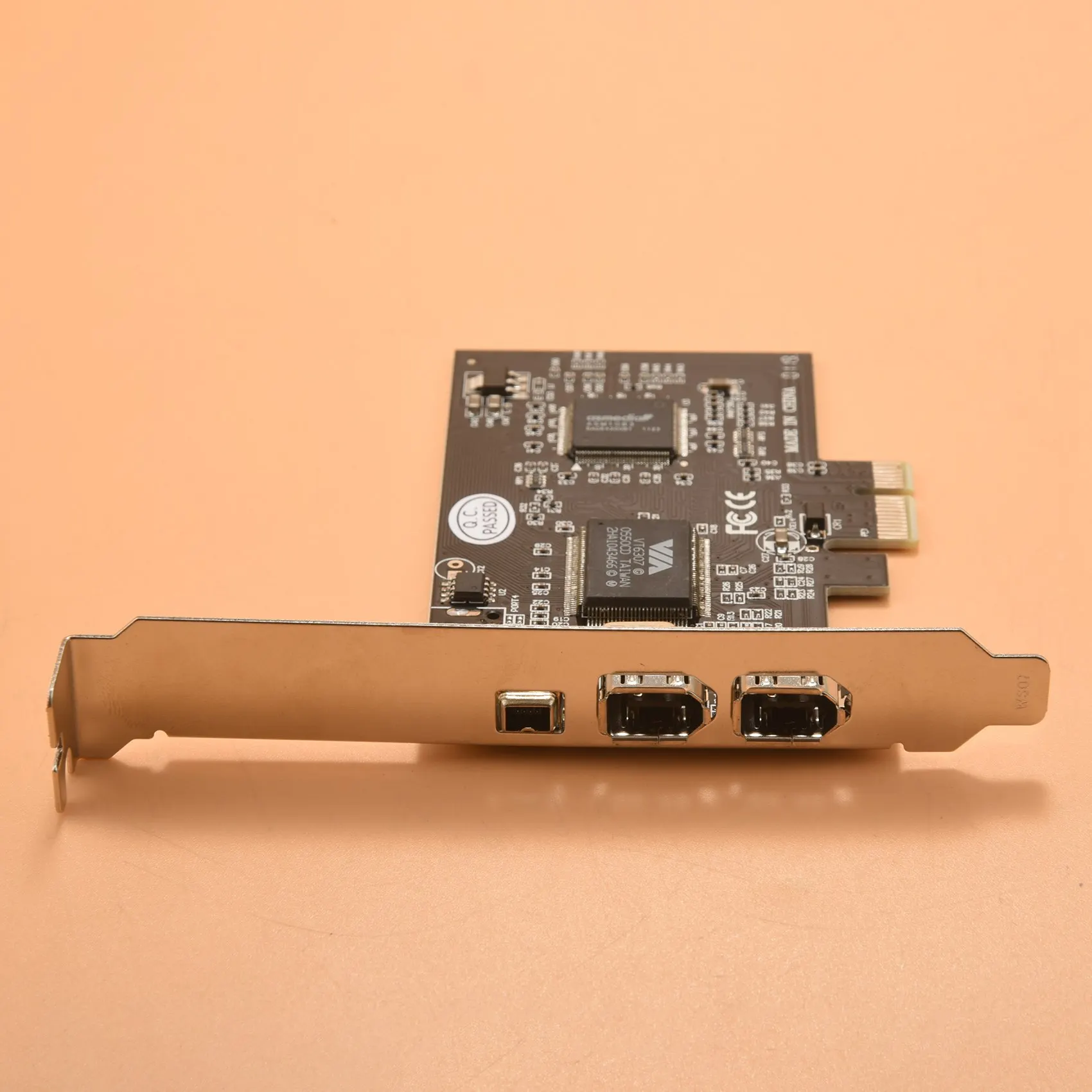 Hot Selling-PCI Express X1 PCI-E Firewire 1394A IEEE1394 Controller Card 3 Port For Desktop,PCI Express X1 PCI-E Firewire 1394A