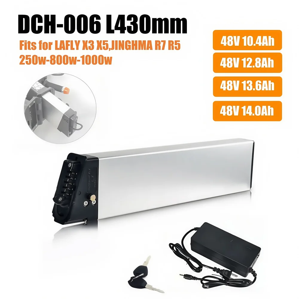 AliExpress Aleaivy Replacement Batteries 48V 14Ah 13.6Ah 12.8Ah for ENGWE EP-2 Pro LAFLY X5 JINGHMA R7 750W-1000W Bike Lithium Battery DCH-006