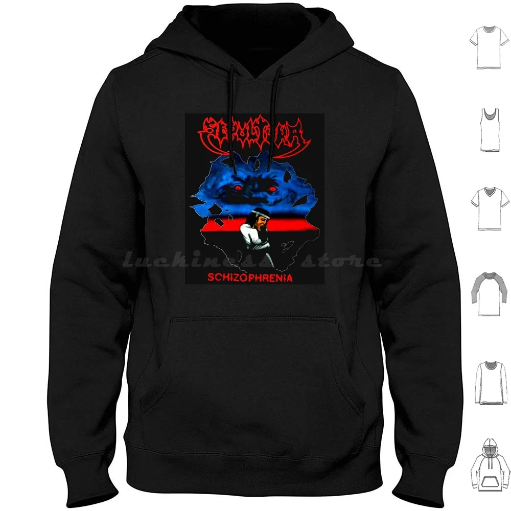 Sepultura , Artwork-Logo Hoodie Cotton Long Sleeve Sepultura Band Sepultura Maskes Sepultura Yutobe Sepultura Stuff