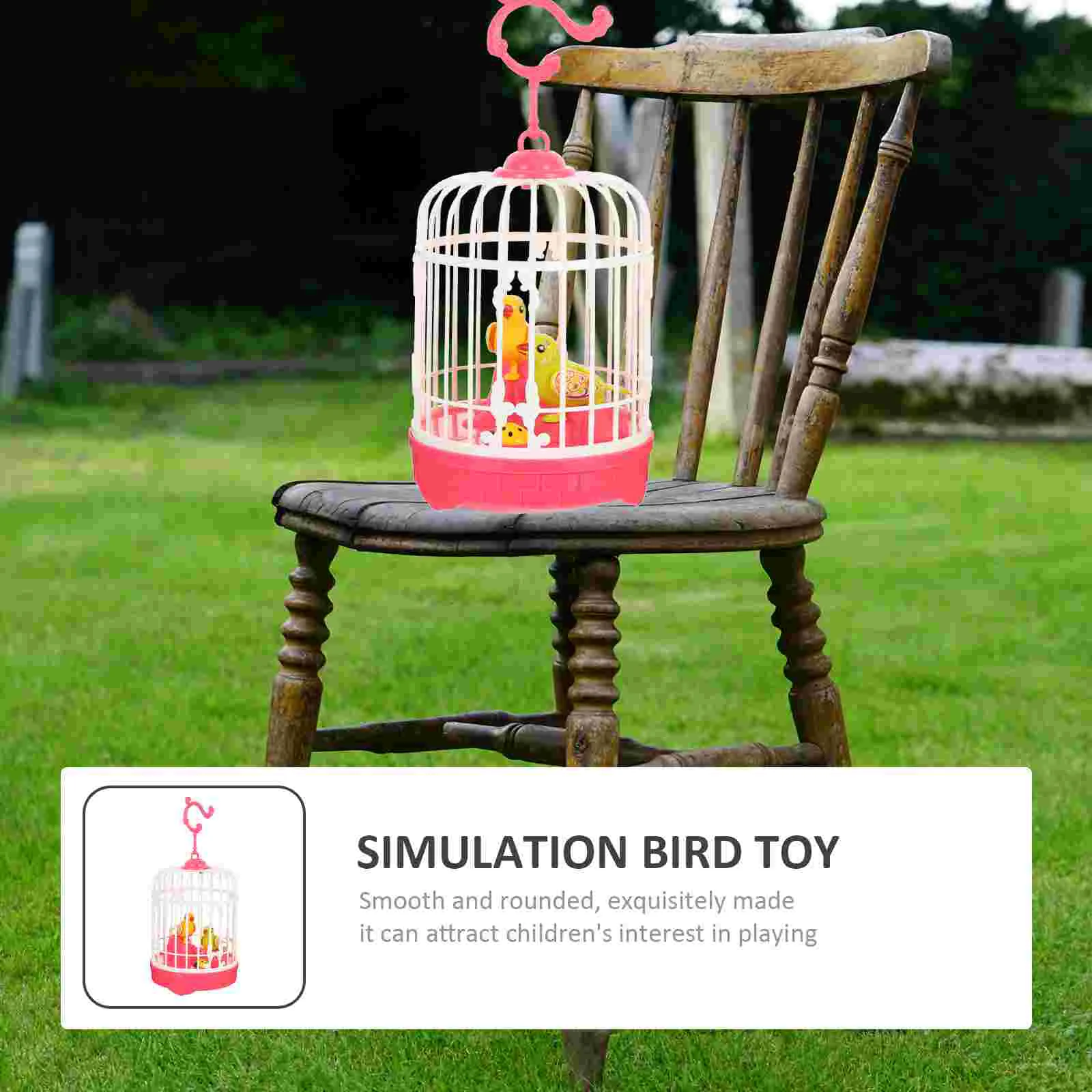 Voice-activated Induction Bird Unique Cage Toy Small Toys Electric Kids Simulation Chirping Funny Birds Sensory Control